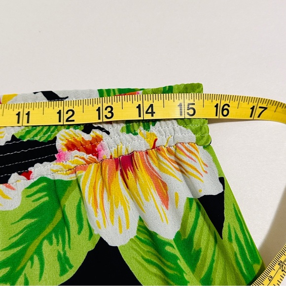 Bill Blass Evening Wide Leg Palazzo Pants & Scarf / Sash Floral Designer Sz M - Picture 10 of 16